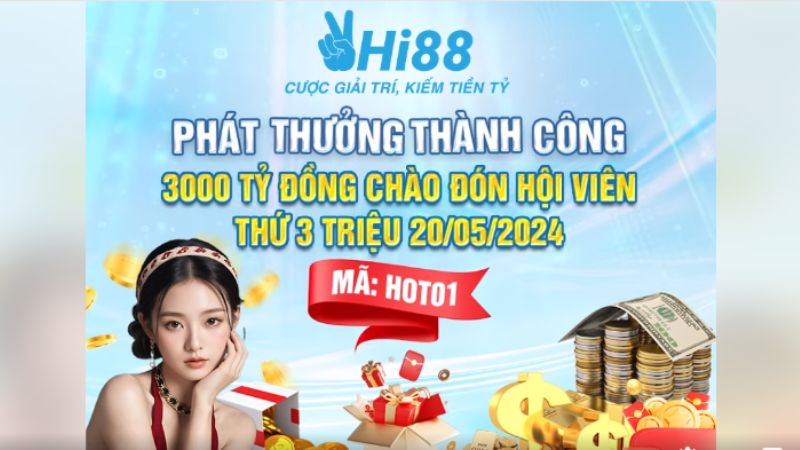 Phát thưởng 3000 tỷ đồng theo lì xì ngẫu nhiên